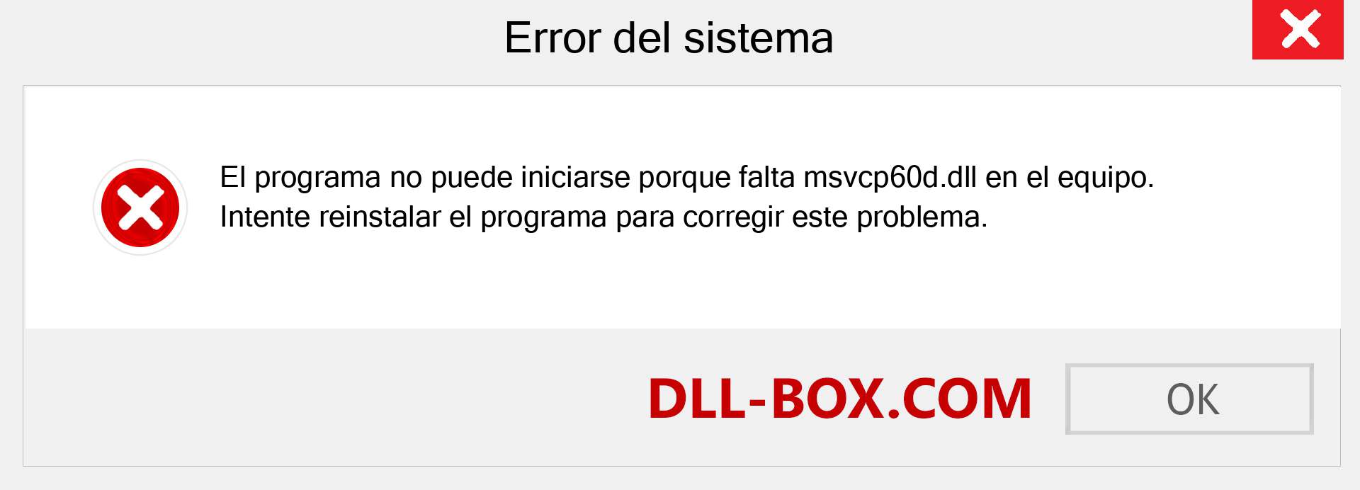 ¿Falta el archivo msvcp60d.dll ?. Descargar para Windows 7, 8, 10 - Corregir msvcp60d dll Missing Error en Windows, fotos, imágenes