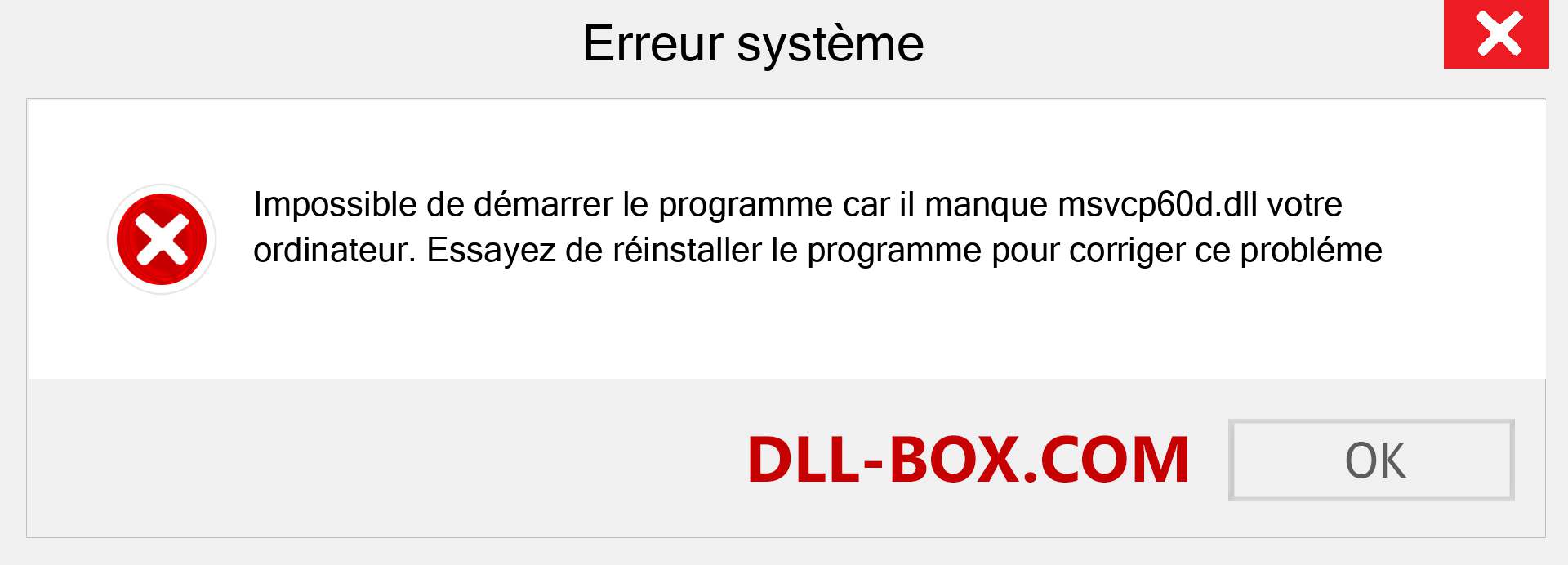 Le fichier msvcp60d.dll est manquant ?. Télécharger pour Windows 7, 8, 10 - Correction de l'erreur manquante msvcp60d dll sur Windows, photos, images